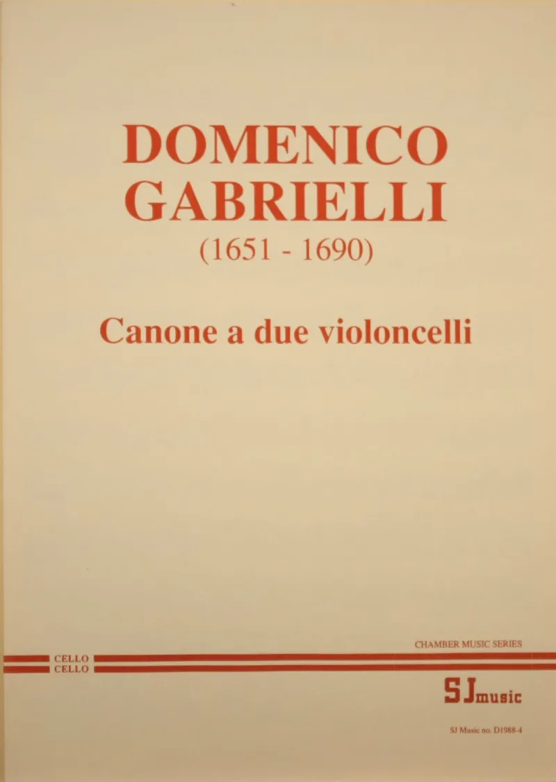 Gabrielli Canon cover