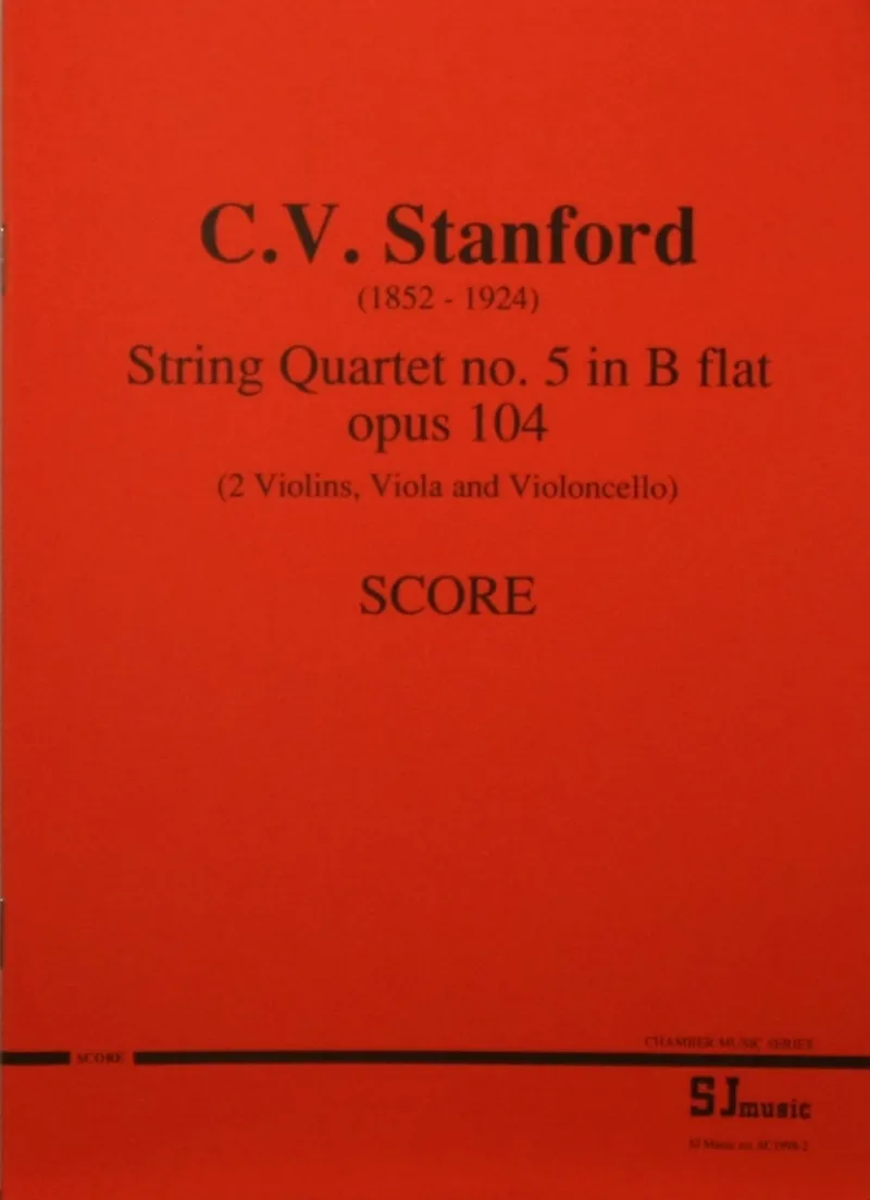 Stanford quartet score - cover