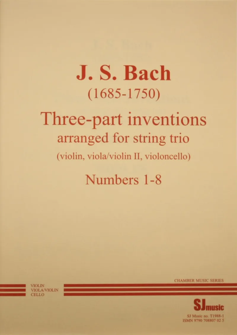 Bach inventions 1-8 - cover
