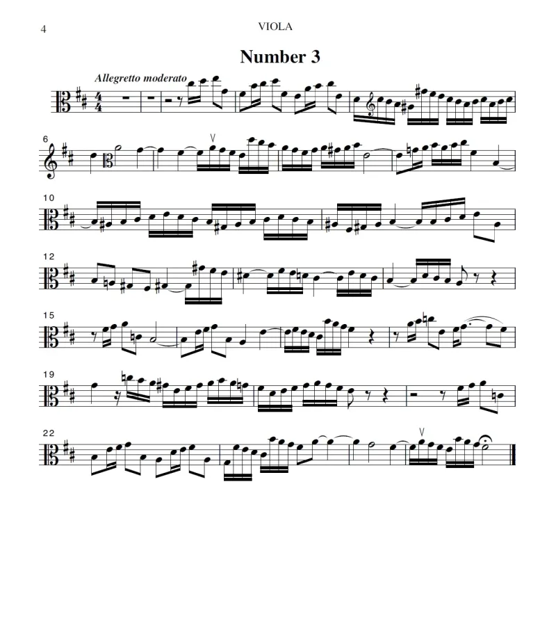 Bach inventions 1-8 - viola example