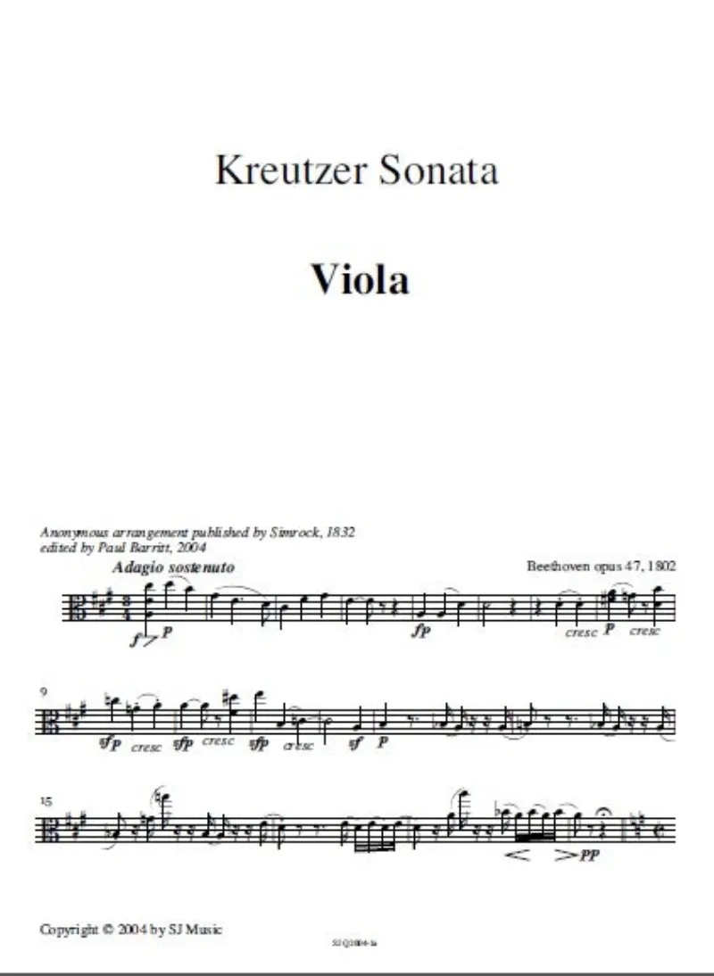 Kreutzer - viola