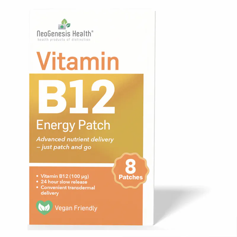 NeoGenesis Health Vitamin B12 Transdermal Energy 8 Patches 1 month supply