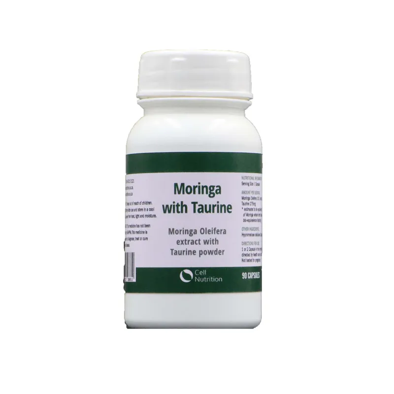 Cell Nutrition Moringa and Taurine 90 Caps