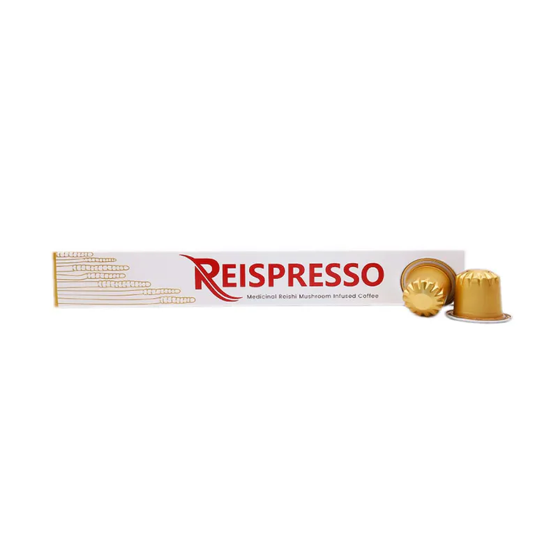 Mushroom Guru Ganoderma GOLD Reishi Reispresso Coffee Pods 10 Capsules