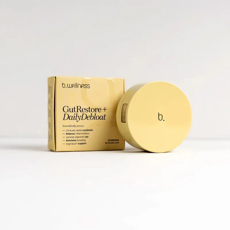 b.wellness Gut Restore + Daily Debloat 60 Capsules