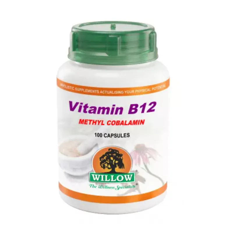Willow Vitamin B12 Methylcobalamin 100mcg 100 Capsules