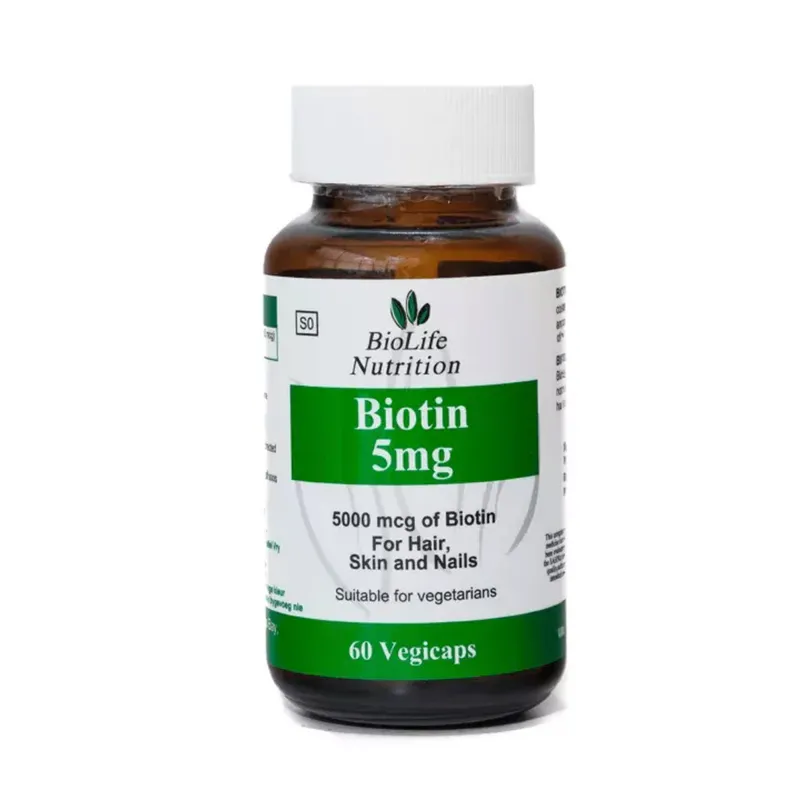 BioLife Nutrition Biotin 5mg 60 Capsules