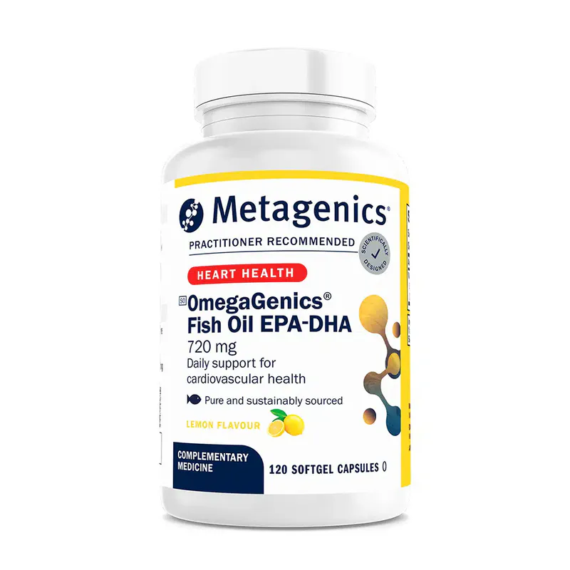 Metagenics OmegaGenics Fish Oil EPA DHA 720mg 120 Softgels