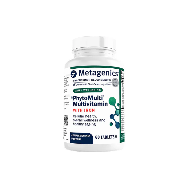 Metagenics PhytoMulti Multivitamin WITH Iron 60 Tablets