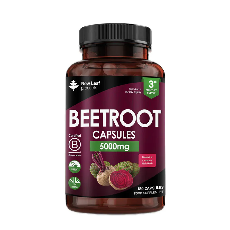 New Leaf Beetroot Capsules 5000mg 180 Capsules