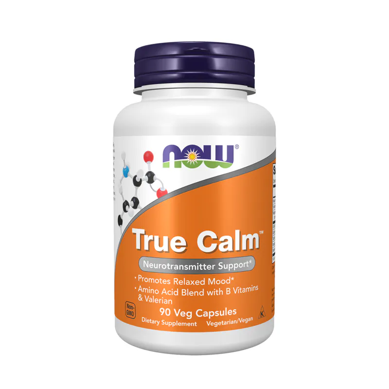 NOW Foods True Calm 90 Capsules | Neurotransmitter Support