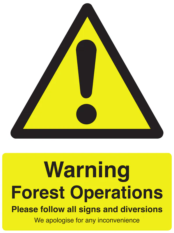 Sign - Warning Forest Operations