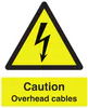 Sign - Caution Overhead Cables