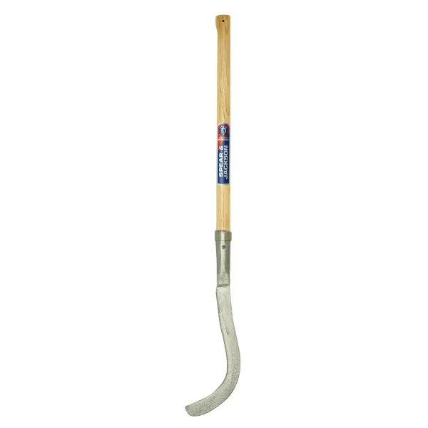 Spear and Jackson Irish slasher, 16-inch single edge, oval hardwood handle