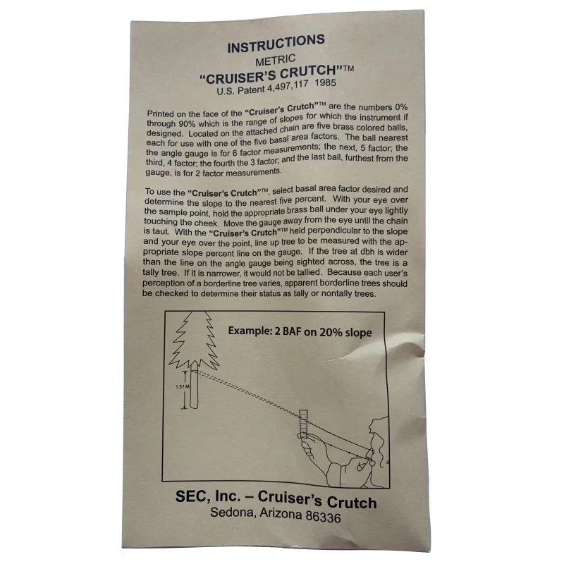 Cruisers Crutch Relascope 2,3,4,5,6 BAF