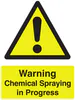 Sign - Warning Chemical Spraying in Progress