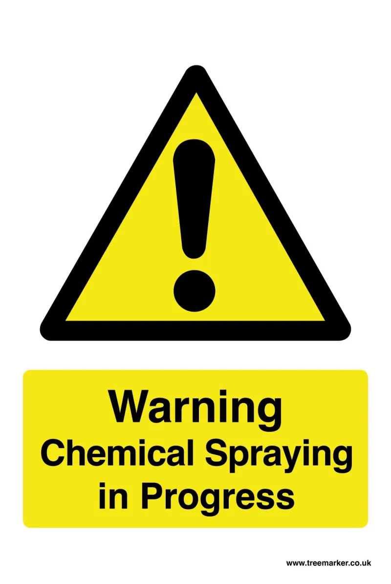 Sign - Warning Chemical Spraying in Progress