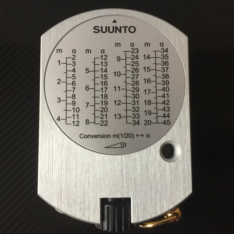 Suunto PM 5/1520 Optical Height Meter Conversion Table