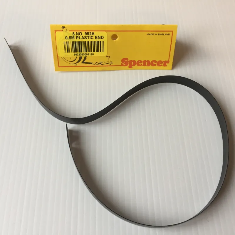 Spencer Black Plastic End 1/2m